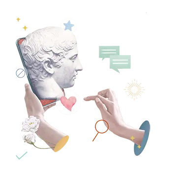 A Mercury Digital collage inspired by digital interaction